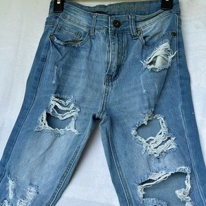 Medium Wash High Rise Jeans